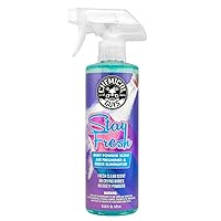 Chemical Guys AIR23416 Stay Fresh Baby Powder Scented Premium Air Freshener and Odor Eliminator, (Great for Cars, Trucks, SUVs, RVs, Home, Office, Dorm Room & More) 16 fl oz