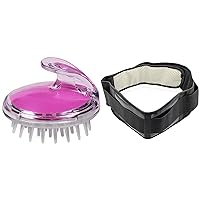 Lzeouean 1 Pcs Shampoo Scalp Head Shower Massager Hair Brush & 1 Pcs Adjustable Waist Tourmaline Self Heating Magnetic Belt