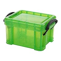 Storage Box, Small Plastic Box with Locking Lid Mini Organizer Container for Jewelry Beads Small Crafts Items Accessories Home Office