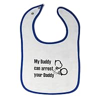 Cute Rascals Toddler & Baby Bibs Burp Cloths My Daddy Arrest Your Police Cop Dad Father's B