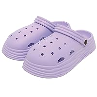 EVA Rubber Sandals, Women's Clog Sandals, Thick Sole, Cushion, Memory Foam, Elastic Fit, Mashumaro, Slippers, Room Shoes, Indoor Shoes, Outdoor, Size M, Approx. 9.1-9.4 inches (23-24 cm), Size L: