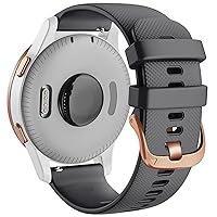 18 20mm Silicone Wrist Strap For Garmin Vivoactive 3 4S Garmin Venu Smart Watch Band For Forerunner 645 245 Wristband Strap