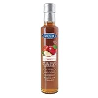 Giusto Sapore Apple Sweet Fruit Italian Vinegar - Premium All Natural Infused Gluten Free Gourmet Brand - Imported from Italy and Family Owned - 8.5oz