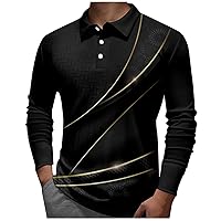 Mens Outdoor Long Sleeve Shirt Lapel Long Sleeve Printed Casual Top Loose Sports Lapel Shirt Athletic Shirts for Men