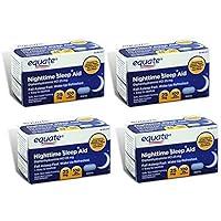 Nighttime Sleep Aid 25 mg, 100 Mini-Caplets (Pack of 4)