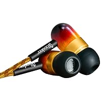 Woodees IESW100V Vintage Noise Isolating Earphones with 3 Button Microphone (Sunburst)