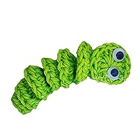 Unique Crochet Worry Worm Inspirational Toy Stress Relief Knitted Worm For Stress Relief Positive Message Card Worry Worm Gift