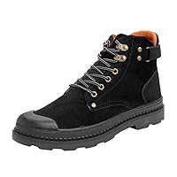 Fheaven Men's Plus Waterproof Hiking Boot Breathable Winter Plus Velvet Warm Casual Sneakers Outdoor Hiking Shoe
