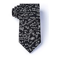 Men's 100% Microfiber Math Equations Novelty Tie Necktie