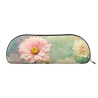 Floral Flowers Daisies Print Cosmetic Bags For Women,Receive Bag Makeup Bag Travel Storage Bag Toiletry Bags Pencil Case