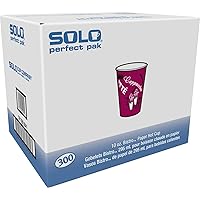 Solo OF10BI-0041 10 oz Bistro SSP Paper Hot Cup (Case of 300)