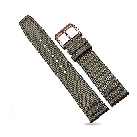 20mm 21mm 22mm Canvas Leather Watch Band Strap Fits For IWC PILOT'S WATCHES