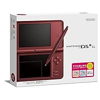Nintendo DSi LL Portable Video Game Console - Wine Red - Japanese Version (only plays Japanese version DSi games)
