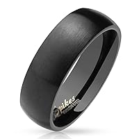 Bungsa rings for women and men - silver, rose gold, gold, blue, black, women's ring, matt, stainless steel, noble, stainless steel ring, suitable as engagement rings, friendship rings and partner rings.
