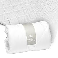 Guava Lotus Travel Crib Sheet | Plush Quilted Fitted Sheet with Manufacturer-Approved Fit | Soft and Breathable Crib Sheet for Your Baby's Comfort | Unisex Sheet for Infants and Toddlers