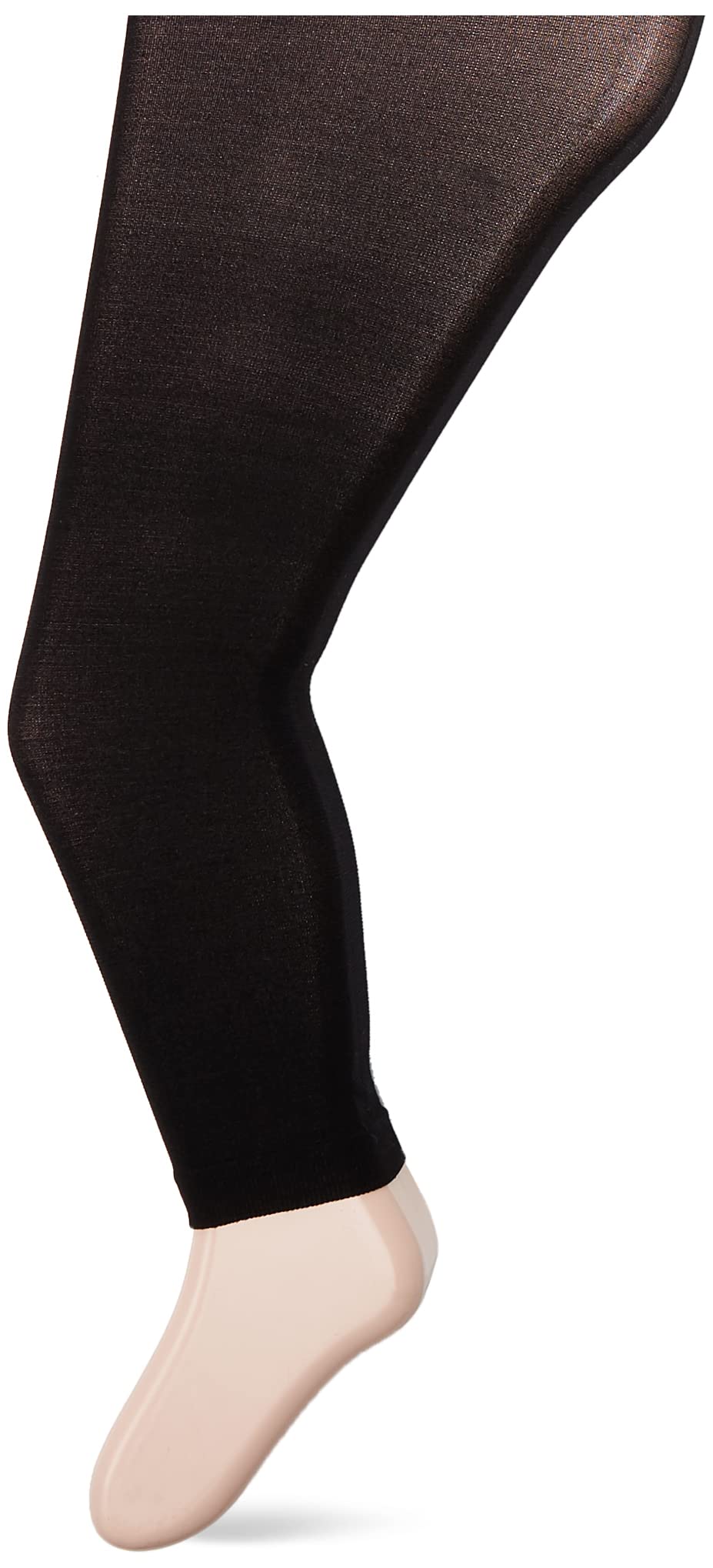 Capezio girls Hold & Stretch Footless Socks athletic dance tights, Black, 8 10 US