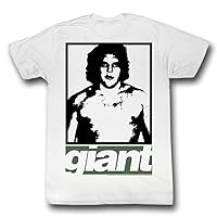 Andre The Giant Shirt Giant Adult White Tee T-Shirt