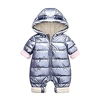 Boys Wear Jacket Girls Warm Snowsuit Snow Down Hooded Romper Padded Outwear Baby Coat Infant Jumpsuit 5t Boys Snow