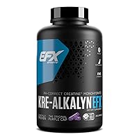 Kre-Alkalyn EFX | pH Correct Creatine Monohydrate Pill Supplement | Strength, Muscle Growth & Performance | 120 Servings, 240 Capsules
