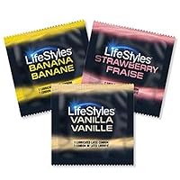 Assorted Flavors and Colors Condoms 12 Pack