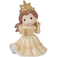 Pricess Belle Figurine | Disney Happily Ever After Belle Bisque Porcelain Figurine | Beauty and The Beast | Disney Decor & Gifts