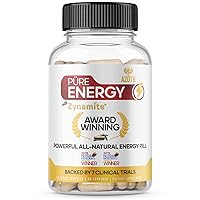 Zynamite Natural Energy Supplement - for Energy, Focus, & Fatigue - Energy Vitamins for Women & Men - Crash Free Energy Booster - Caffeine Free Nootropic Energy Supplements - 30 Energy Pills