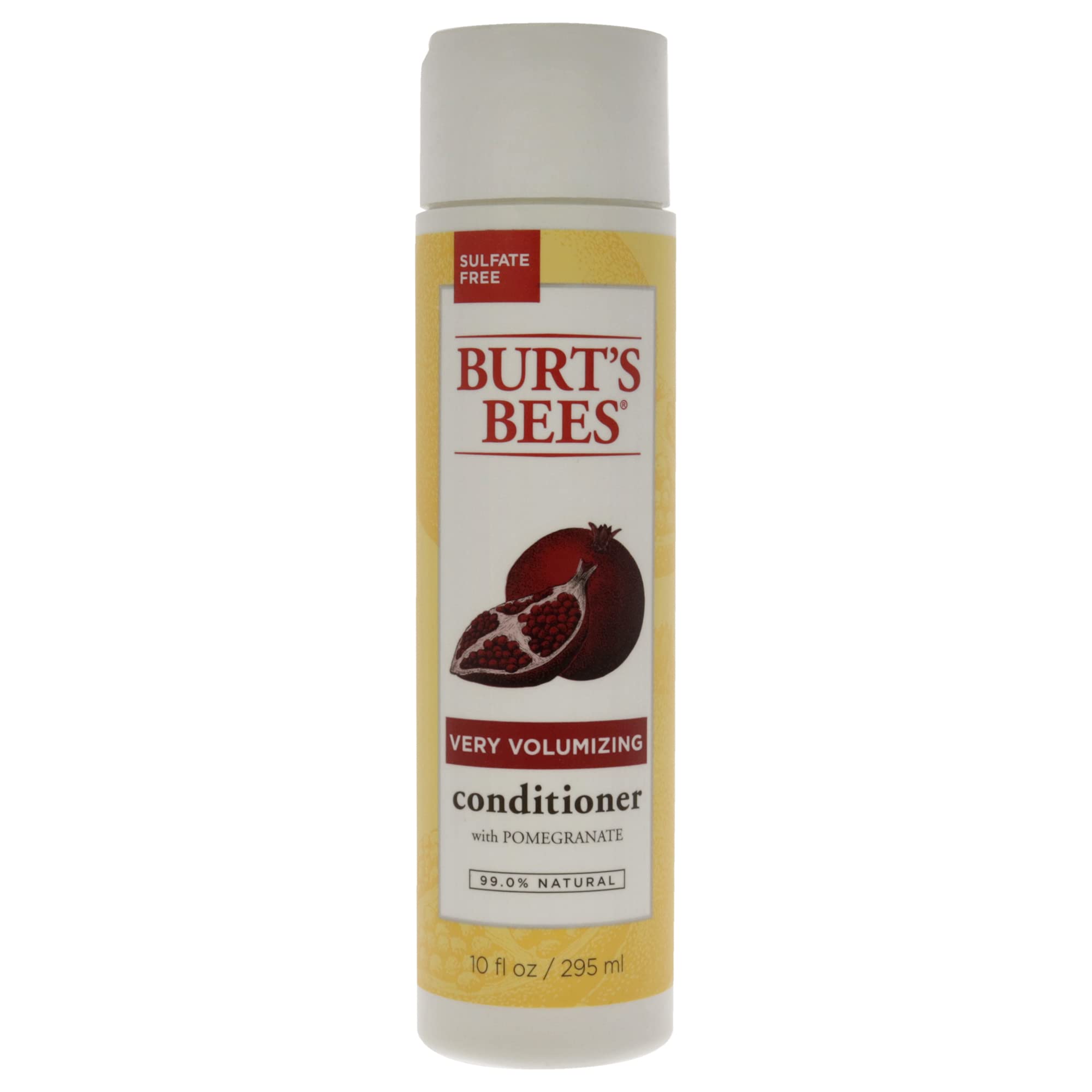 Burt's Bees Pomegranate Seed Oil Very Volumizing Conditioner, Sulfate-Free Conditioner, 10 Oz (Package May Vary)
