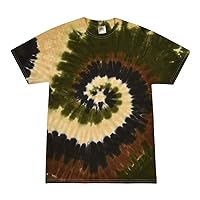Tie-Dye Adult 5.4 oz., 100% Cotton T-Shirt 2XL CAMO SWIRL