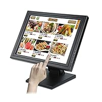15Inch Touch Screen Monitor Touchscreen USB Monitor VGA USB POS Touchscreen for Retail Restaurant Bar
