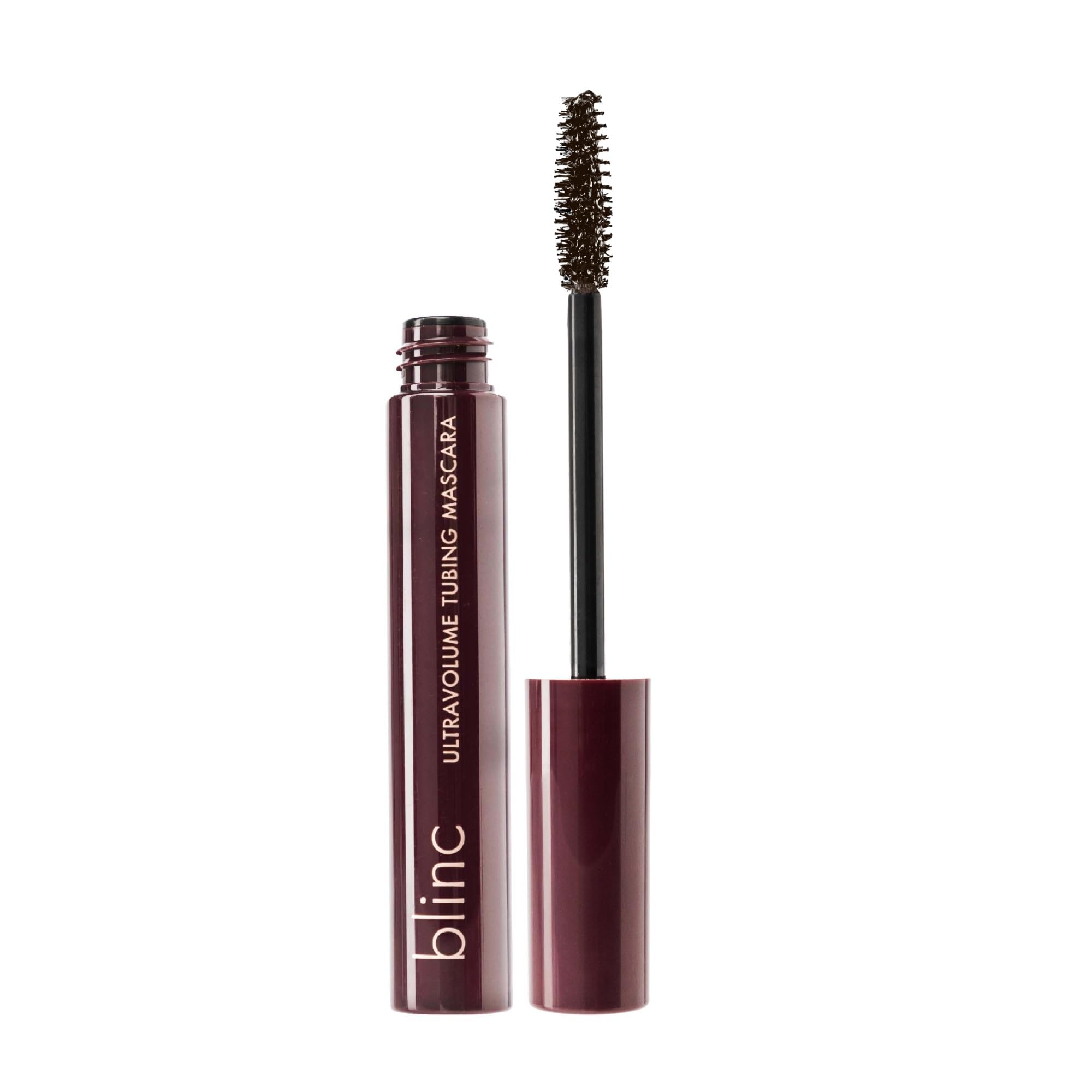 Blinc UltraVolume Tubing Mascara, Volumizing, Lengthening and Curling Mascara, Ultra-Longwearing Washable Mascara, Clean, Vegan and Cruelty-Free, 9mL / 0.30 Fl Oz (Dark Brown)