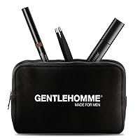 Men's Eyebrow Pencil Light Brown, Neoprene Toiletry Bag and Tweezer for Men's Eyebrows and Beard | Men's Eyebrow Collection to Groom and Shape Your Brows (Light Brown)