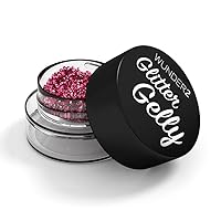 WUNDERBROW GLITTER GELLY Long Lasting Glitter Gel - Face, Eye and Body Glitter Makeup, Amethyst Color