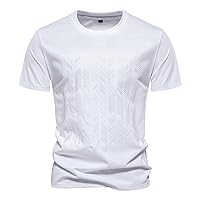 Casual Long Sleeve T-Shirts for Men 3XL Cotton Tee Shirts Men White 1X