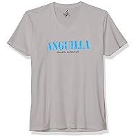 Men's Anguilla Graphic Sueded V-Neck T-Shirt