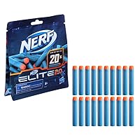 NERF Elite 2.0 20-Dart Refill Pack, Christmas Stocking Stuffers - 20 Official Nerf Elite 2.0 Foam Darts - Compatible with All Nerf Blasters That Use Elite Darts