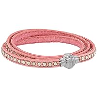 Quality Full Grain Leather Wrap Bracelet Stainless Steel Magnetic Clasp Assorted Colors 22.5 inch