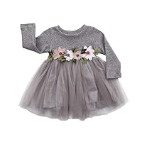 Baby Toddle Girls Tutu Dress Short Sleeves&Sleeveless Stripe Tulle Skirts A-line Dress