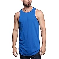 Victorious Solid Color Long Length Curved Hem Tank Top