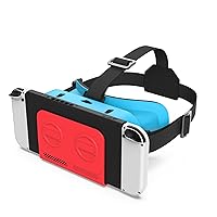 VR Headset, Designed for Nintendo Switch & Switch OLED Accessories for Switch VR Games, Labo VR and YouTube VR, VR Glasses with Adjustable Pupil Distance and Adjustable Switch Goggles Strap…