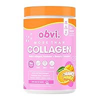 More Than Collagen Powder | Supports Healthy Hair, Skin, Nails, Joints, Gut | Grass-Fed Multi Collagen Supplement with Hyaluronic Acid, Biotin, Keratin | Orange-Mango, 30 Servings