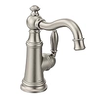 Moen S62101SRS Weymouth Single Handle Traditional Bar Faucet, Spot Resist Stainless