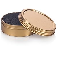 Makeup Cosmetic Brush Cleaner Sponge for Eyeshadow, Blush, Foundation Powder Color Removal Quick Switch - 2 oz Gold Screwtop Tin, Perfect for Travel, Makeup Bag, Gym