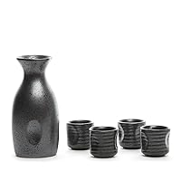 FANCUF Chinese Tea Pot Pottery Porcelain Sake Cups Set Chinese Handpainted Ceramics Pottery Wine Set Handmade