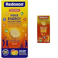 Redoxon Max Energy Citrus Effervescent Tablets Immune Support Bundle Vitamin C Zinc Effervescent Orange Immune Support Tablets