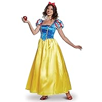Disguise womens Snow White Costume, Official Disney Princess Snow White Deluxe Costume Dress