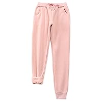Andongnywell Women's Casual Warm Winter Fleece Sweatpants Running Active Thermal Sherpa Lined Jogger Pants