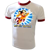 Vintage 1979 Viacom Mighty Mouse Original Rare CBS Filmation Cartoon T-Shirt