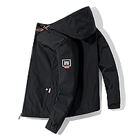 Jacket, Jacket, Boys Autumn and Winter Loose Fleece Cotton Warm Casual Jacket Jacket (Color : Black, Size : XXXX-Large)