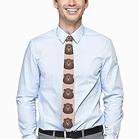 Groundhog Day Funny Animal Classic Men's Ties Casual Neckties for Suits Business Wedding Gifts