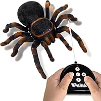 ArtCreativity Remote Control Spider, Includes 1 Tarantula & 1 Controller, Spooky RC Spider Prank Toy with 8 Individually Moving Legs, Furry Texture, and Light Up Eyes, Great Halloween Toy for Kids